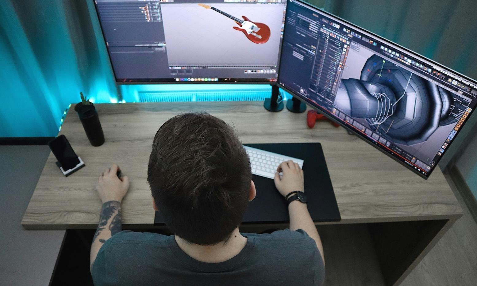 Color palette and design system interface